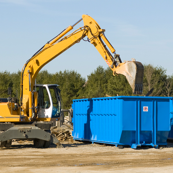 can i choose the location where the residential dumpster will be placed in Lenoxville